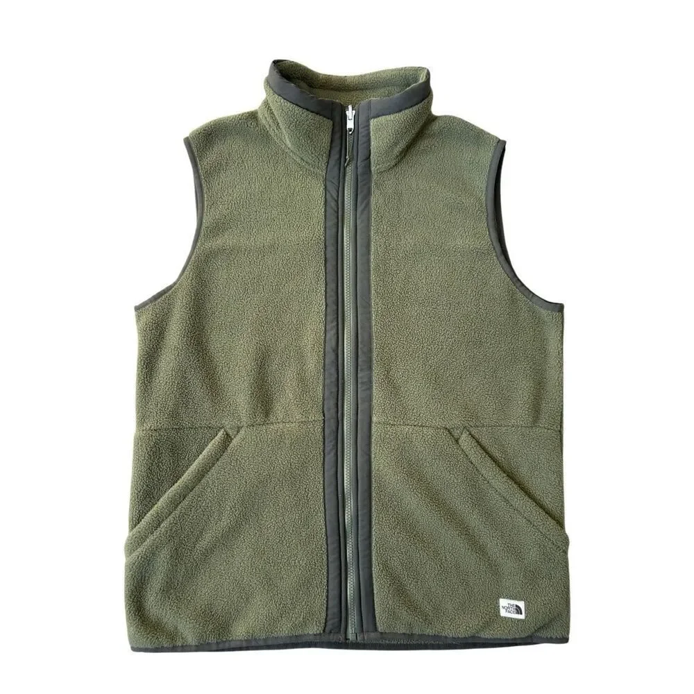 The North Face Men Carbondale VEST Full Zipper size M Green‎